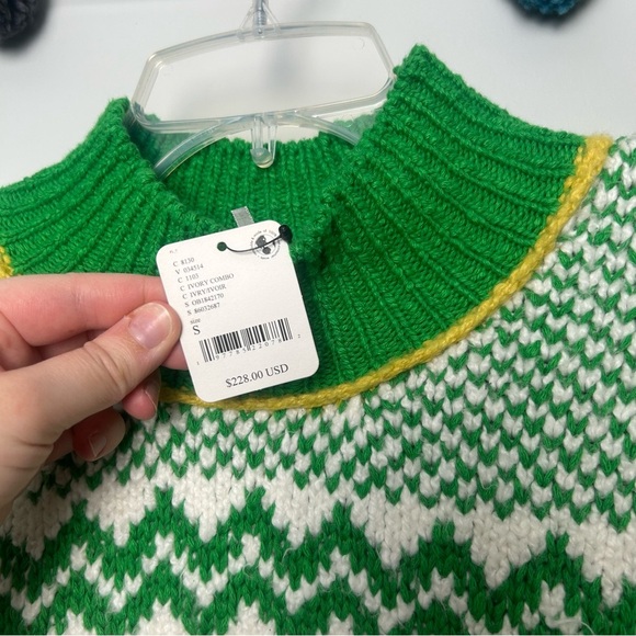 NWT Free People Cherry Heart Mini Sweater Dress - Picture 3 of 11